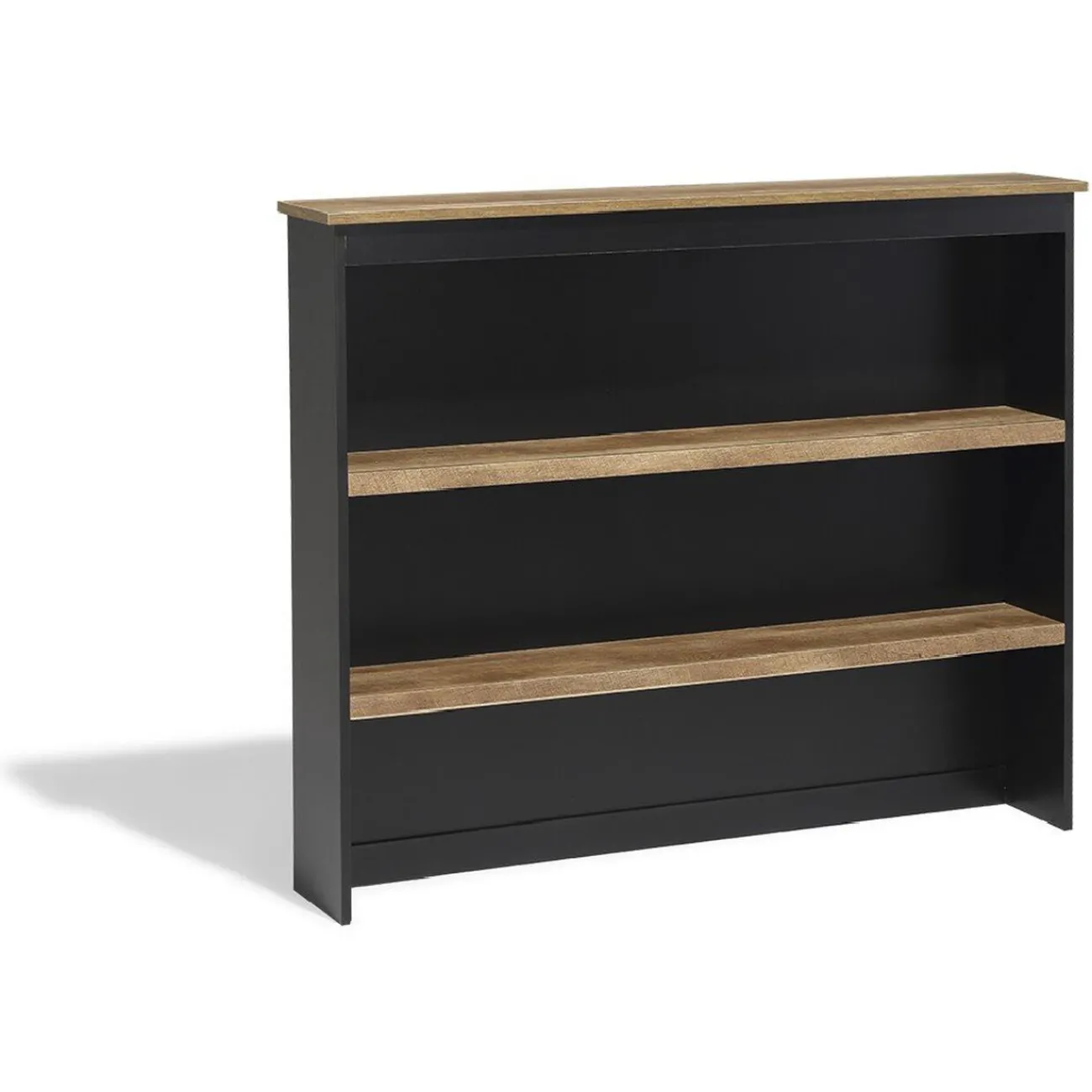 Gifi Rangement|Buffet haut Florence noir et miel 2 étagères