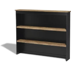 Gifi Rangement|Buffet haut Florence noir et miel 2 étagères