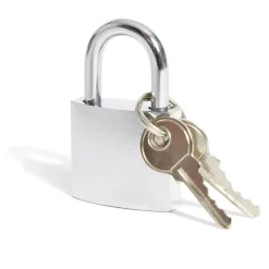 Gifi Outils Bricolage^Cadenas en acier gris chromé de 32 mm - 2 clés