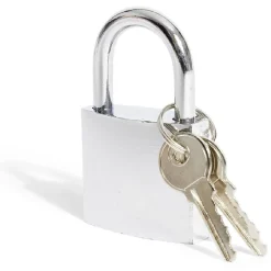 Gifi Outils Bricolage^Cadenas en acier gris chromé de 38 mm - 2 clés