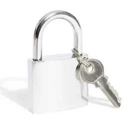 Gifi Outils Bricolage^Cadenas en acier gris chromé de 38 mm - 2 clés