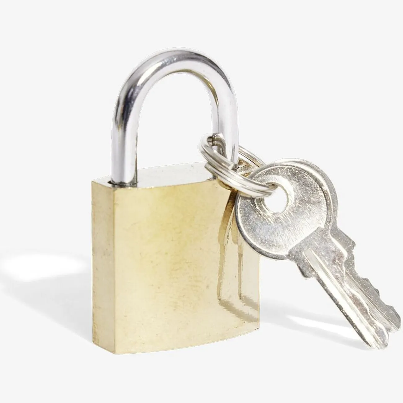 Gifi Outils Bricolage^Cadenas en acier massif jaune 25mm - 2 clés