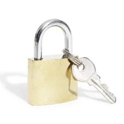 Gifi Outils Bricolage^Cadenas en acier massif jaune 32mm - 2 clés