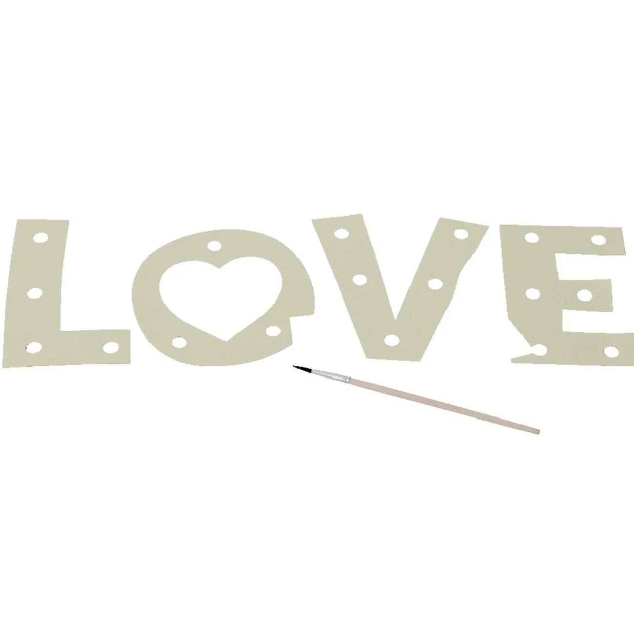 Gifi Eclairage Extérieur^Cadre photo lumineux mot LOVE à décorer