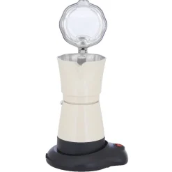 Gifi Cafetière italienne électrique Homday rétro beige