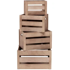 Gifi Rangement|Caisse de rangement en bois Taille M