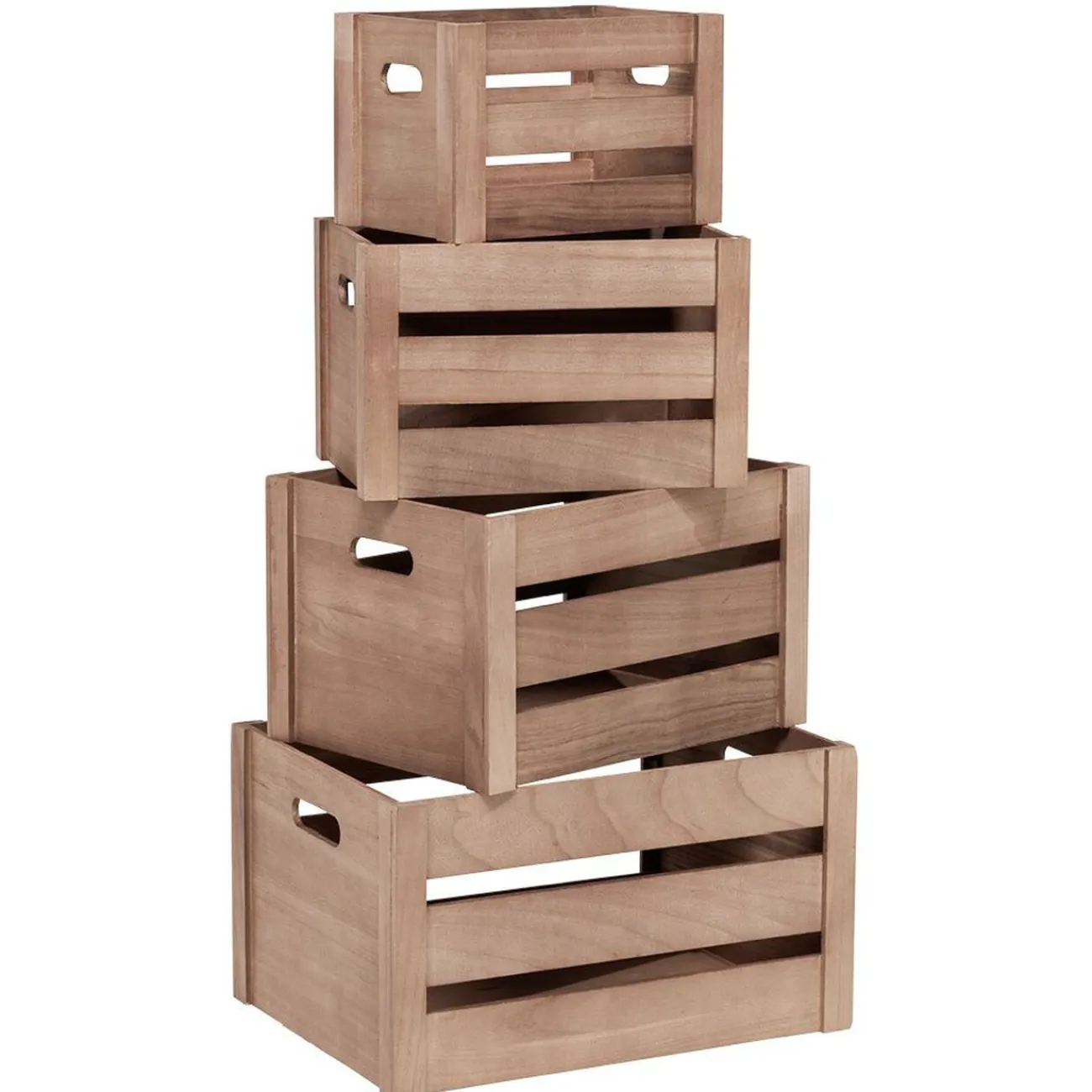 Gifi Rangement|Caisse de rangement en bois Taille S