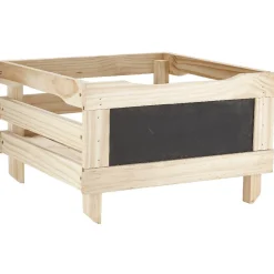 Gifi Rangement|Caisse de rangement superposable en bois