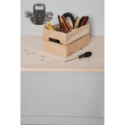 Gifi Rangement|Caisse en bois pin massif à monter soi-même petit modèle