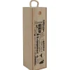Gifi Caisse en bois pour bouteille de vin design naturel