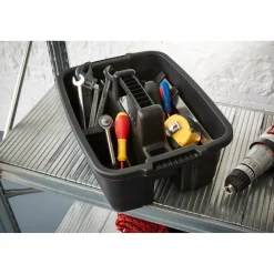 Gifi Aménagement Atelier^Caisse multiusage noire avec poignée