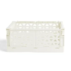 Gifi Rangement|Caisse pliable beige pastel 9,1L- 33x23xH14cm