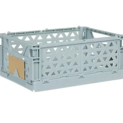 Gifi Rangement|Caisse pliable polypropylène 17x12x7.5cm bleu
