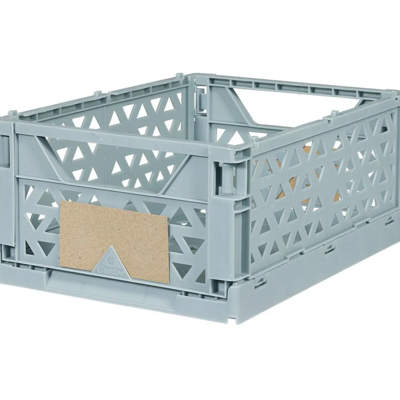 Gifi Rangement|Caisse pliable polypropylène 24x17x10cm bleu