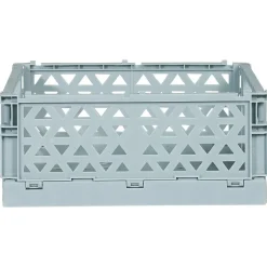 Gifi Rangement|Caisse pliable polypropylène 24x17x10cm bleu