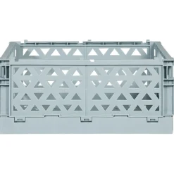 Gifi Rangement|Caisse pliable polypropylène 33x23,3x14,2cm bleu