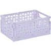 Gifi Rangement|Caisse pliable polypropylène 17x12x7.5cm violet pastel
