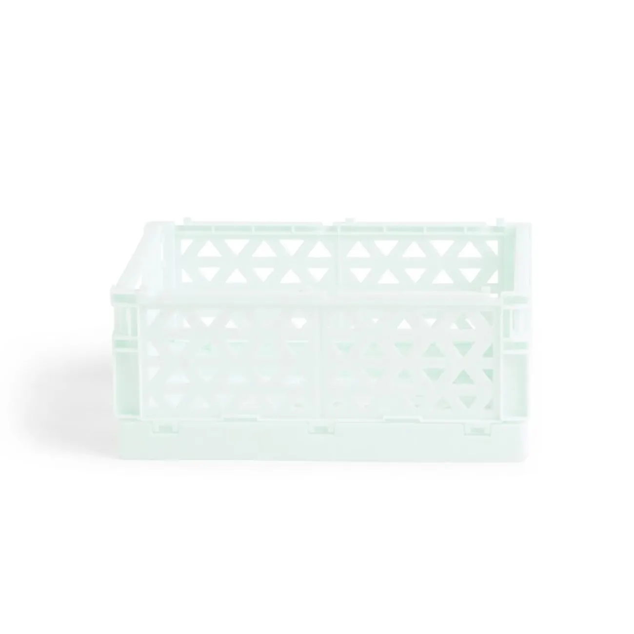 Gifi Rangement|Caisse pliable polypropylène 17x12x7.5cm vert pastel