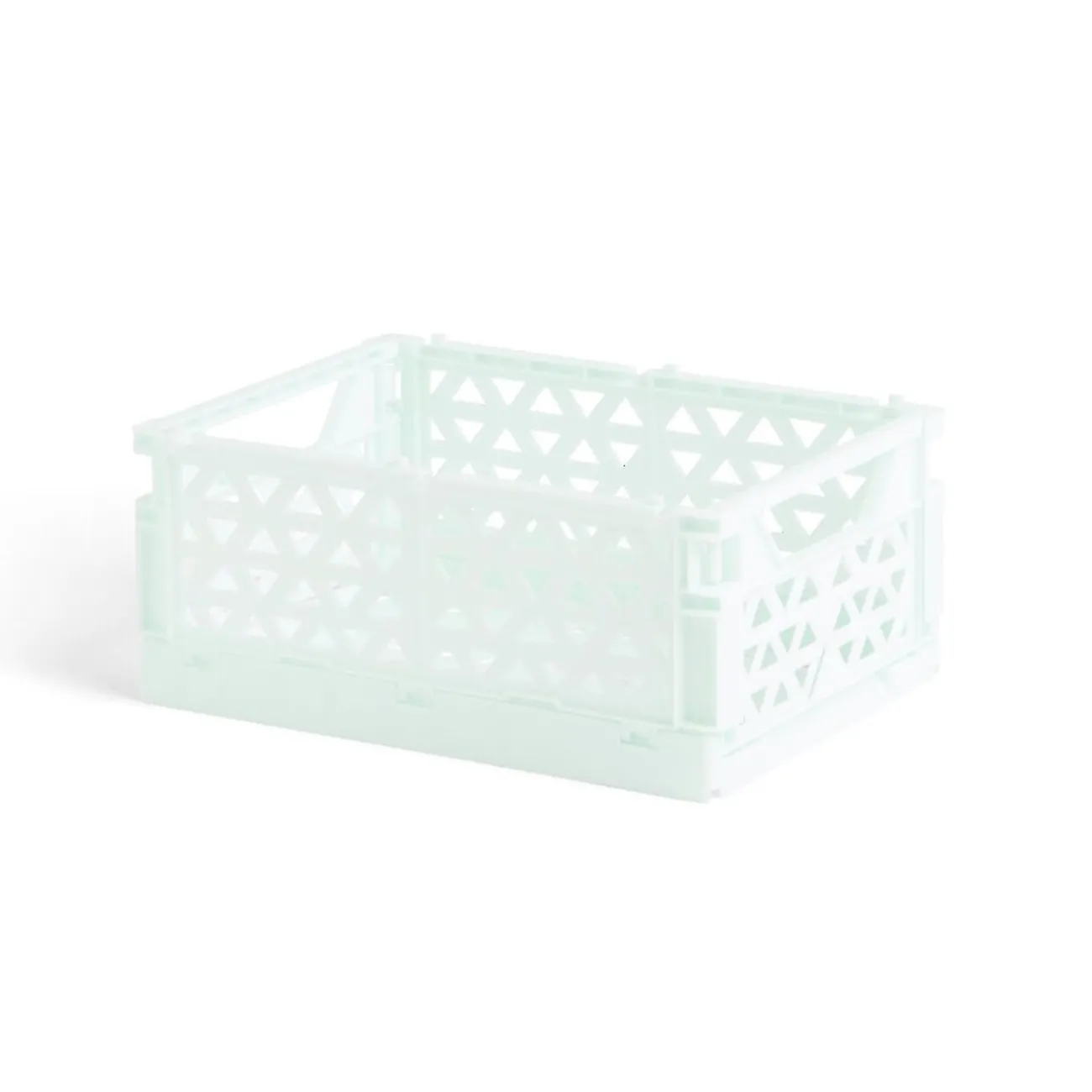 Gifi Rangement|Caisse pliable polypropylène 17x12x7.5cm vert pastel
