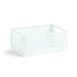 Gifi Rangement|Caisse pliable polypropylène 17x12x7.5cm vert pastel