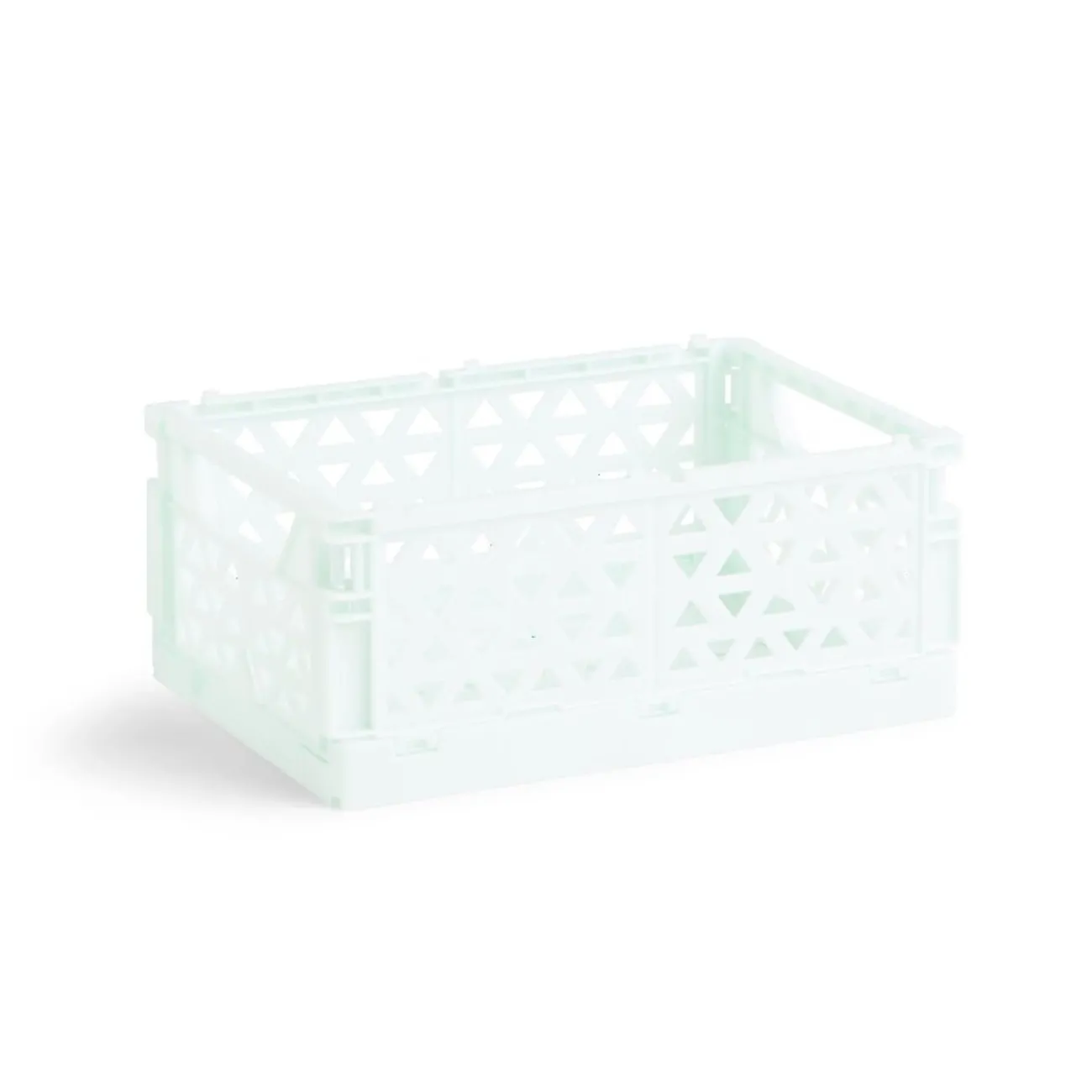 Gifi Rangement|Caisse pliable polypropylène 17x12x7.5cm vert pastel