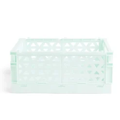 Gifi Rangement|Caisse pliable vert pastel 9,1L- 33x23xH14cm