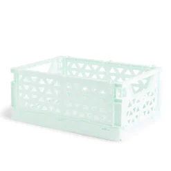 Gifi Rangement|Caisse pliable vert pastel 9,1L- 33x23xH14cm