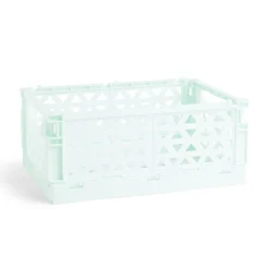 Gifi Rangement|Caisse pliable vert pastel 9,1L- 33x23xH14cm