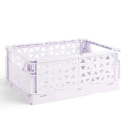 Gifi Rangement|Caisse pliable violet pastel 9,1L - 33x23xH14cm