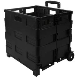 Gifi Rangement|Caisse pliante 45 Là roulettes noir