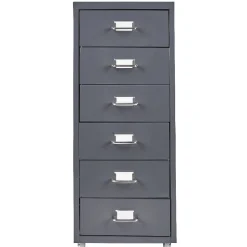 Gifi Rangement|Caisson 6 tiroirs 4 roues noir