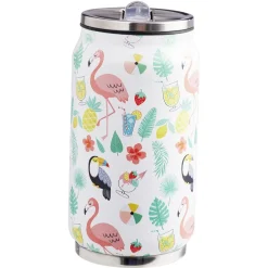 Gifi Canette isotherme inox imprimé tropical 260 ml
