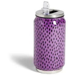 Gifi Canette isotherme 260ml inox Ø6,5xH13,5cm - 4 modèles