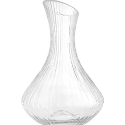 Gifi Carafe à décanter 1,5L strie en relief verre transparent