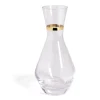 Gifi Carafe en verre goulot liseré doré 1,3L