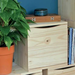 Gifi Rangement|Casier de rangement bloc tiroir pin