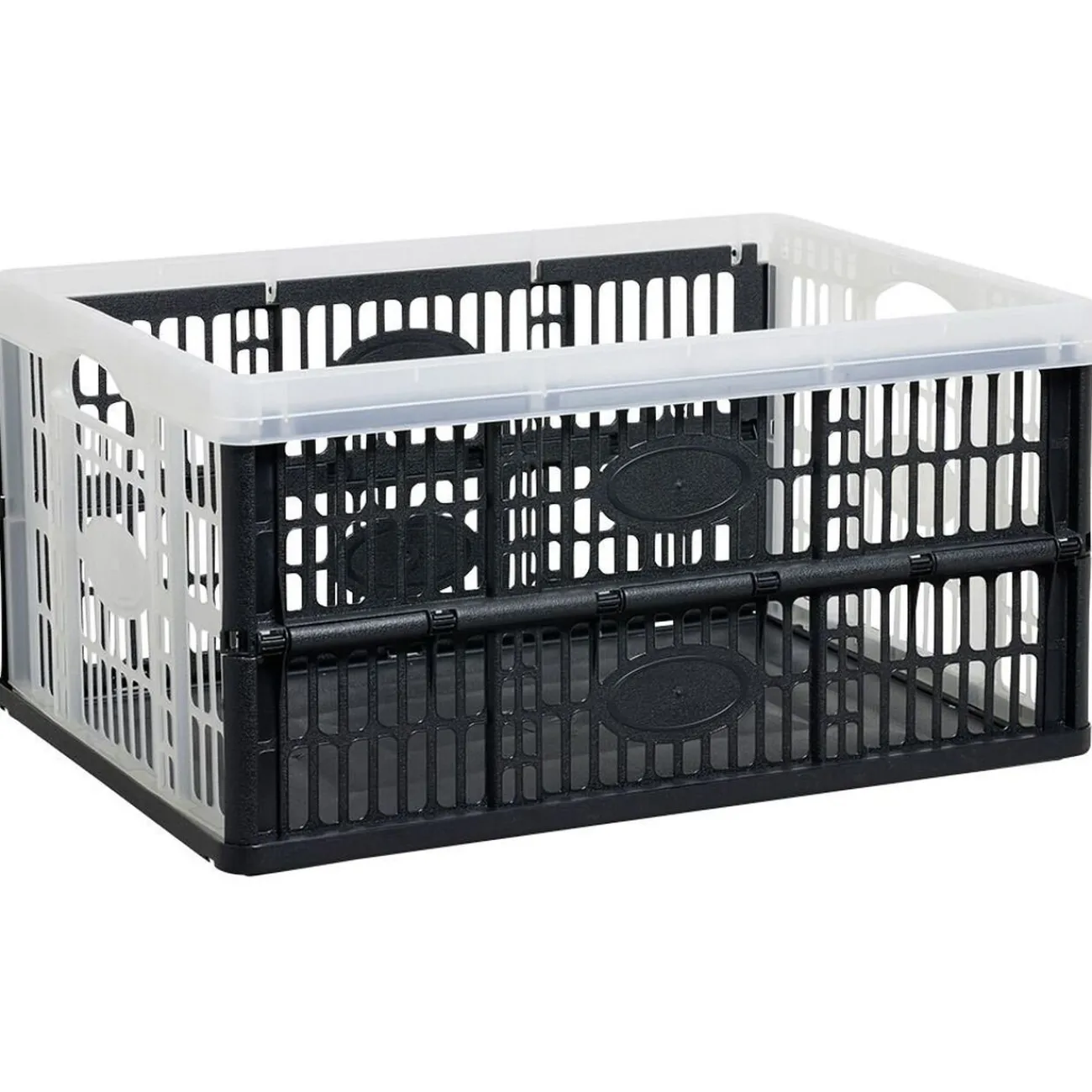 Gifi Rangement|Casier pliant 32L noir et blanc