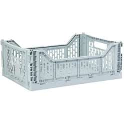 Gifi Rangement|Casier pliant plastique bleu 15 L