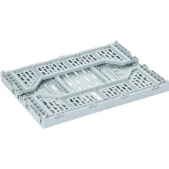 Gifi Rangement|Casier pliant plastique bleu 15 L