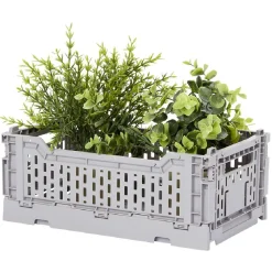 Gifi Rangement|Casier pliant plastique gris 4 L