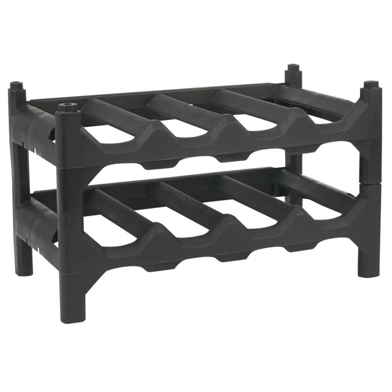 Gifi Casier pour 8 bouteilles noir