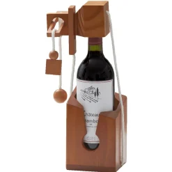 Gifi Casse tête bouteille emprisonnée avec cadenas support bois