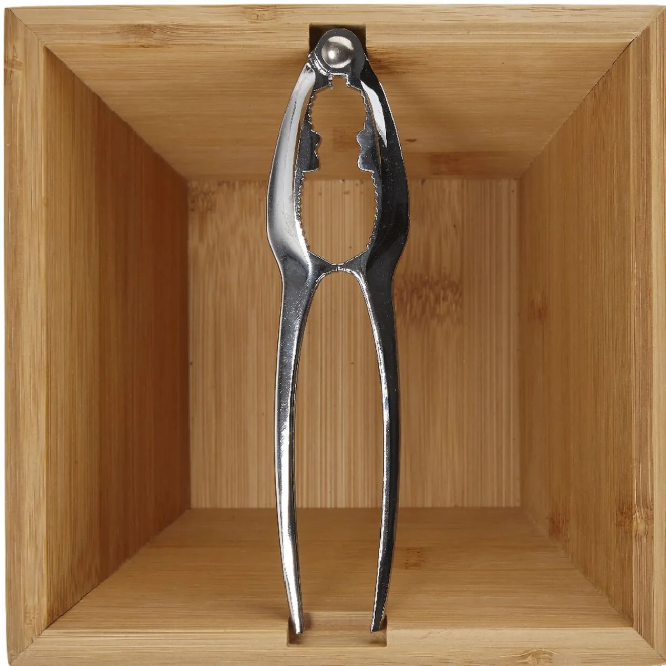 Gifi Casse-noix avec bol en bambou naturel