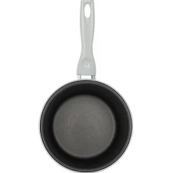Gifi Casserole acier émaillé noir et blanc Ø 18 cm