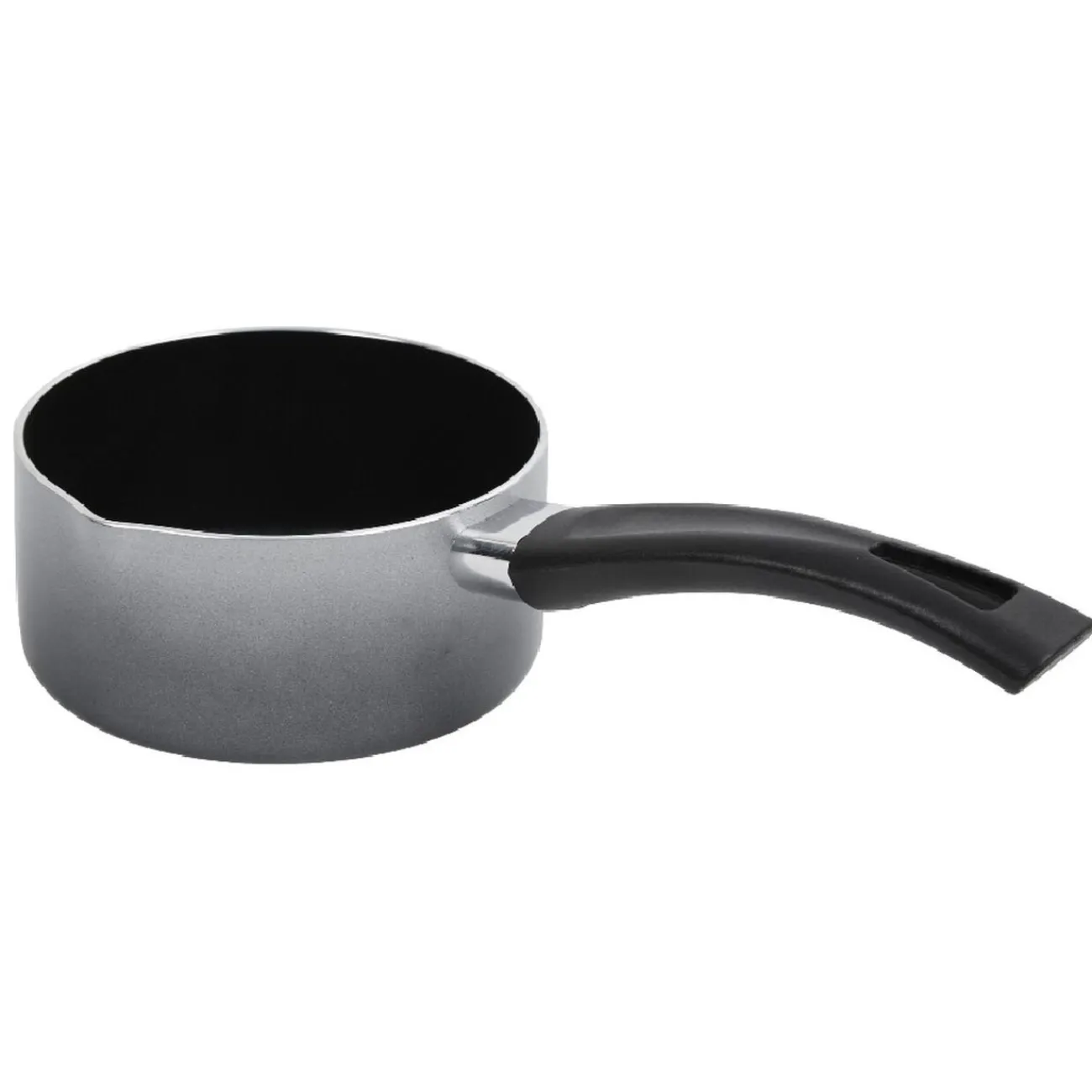 Gifi Casserole aluminium anti adhérente grise Ø 14