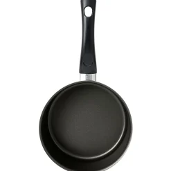 Gifi Casserole aluminium antiadhésive noir et rouge Ø 20 cm