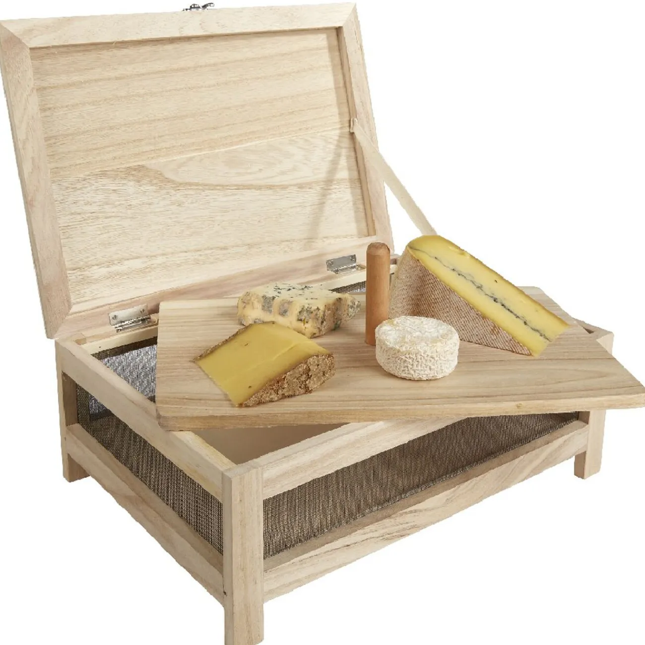 Gifi Cave à fromage bois avec plateau amovible