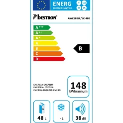 Gifi Cave à vin de service 18 bouteilles noir