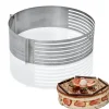 Gifi Cercle à pâtisserie extensible spécial génoise inox