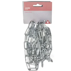 Gifi Quincaillerie^Chaîne soudée en fer galvanisé Ø0,3xL.250cm